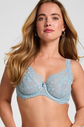Hunkemöller Uvattert bh med bøyle Daisy Blå