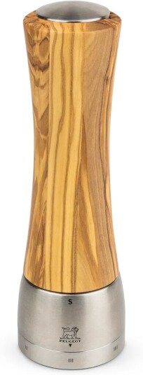 Peugeot Madras Z saltkvern 21 cm Olive wood stainless steel