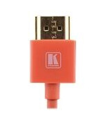KRAMER C-HM/HM/PICO Ultra-Slim Flexible High-Speed HDMI Cable W/Ethernet 3,0m, Red