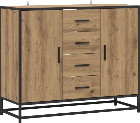 vidaXL Serviesskap Artisan eik 92 x 35 x 76 cm Konstruert tre