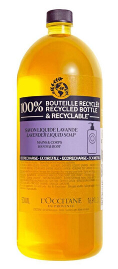 L'Occitane Shea Hands & Body Liquid Soap Eco Refill Lavender 500m L'Occitane Shea Hands & Body Liquid Soap Eco Refill Lavender 500m