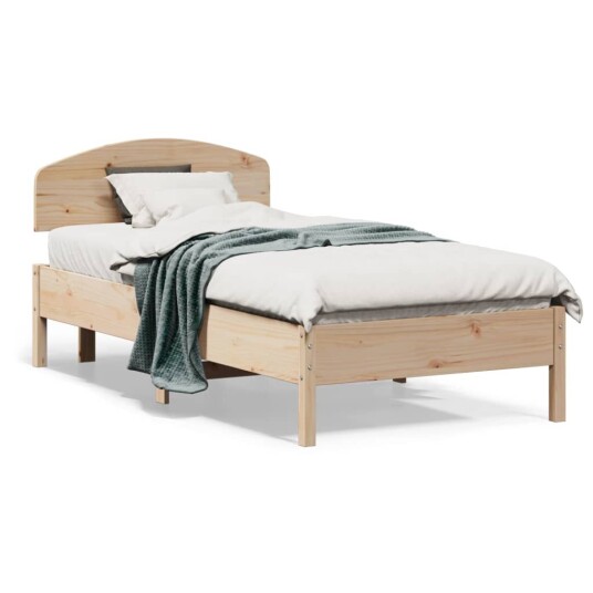 Sengeramme med hodegavl 90x190 cm heltre furu 8721012243460