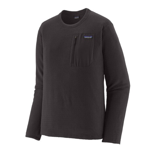 Patagonia M's R1 Air Crew Genser for Herrer Svart