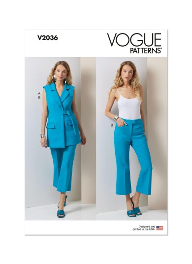 Vogue 2036 - Vest og Bukse H5 (6-8-10-12-14)