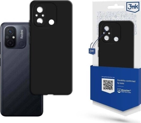 3Mk Case 3Mk Matt Case Xiaomi Redmi 12C Svart/Svart