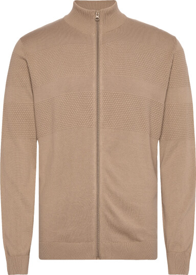 Lindbergh | Zip Through Purl Cardigan | L