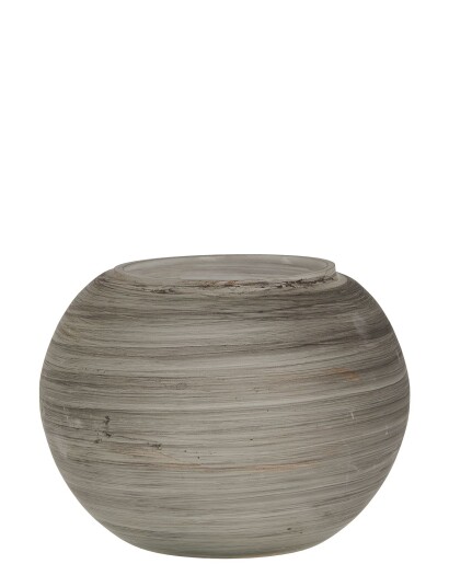 Lene Bjerre Disela Vase Grey DARK H13CM