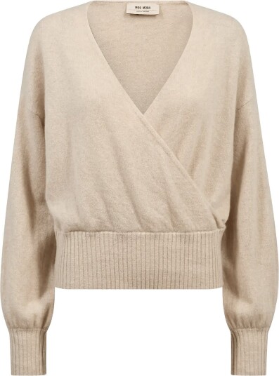 MOS MOSH Mmady Cashmere Wrap Knit OXFORD TAN L