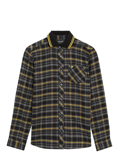 Lyle & Scott Tartan Shirt Navy 134 140 Lyle & Scott Tartan Shirt Navy 134 140