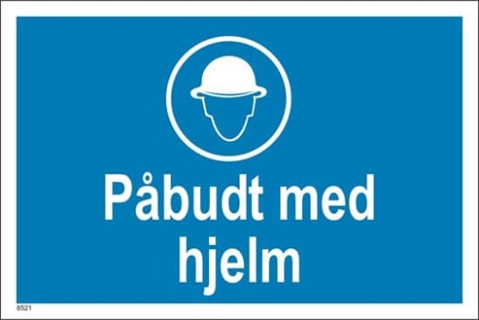 PÅBUDT MED HJELM 20X30