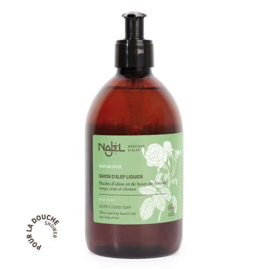 Flytende Alepposåpe med Organisk Damaskus Rose 500 ML Flytende Alepposåpe med Organisk Damaskus Rose 500 ML