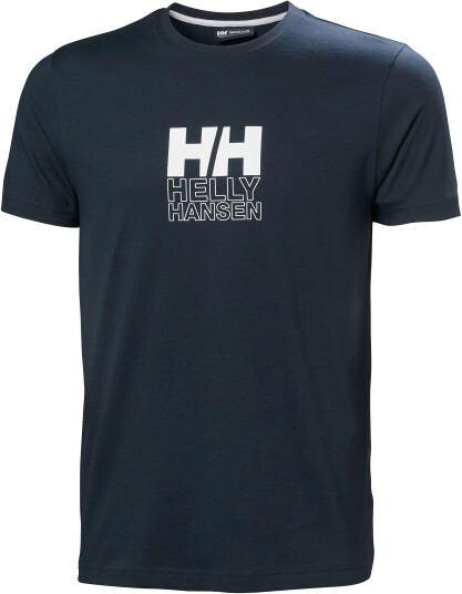 Helly Hansen Herre Core Graphic T-skjorte Marineblå M