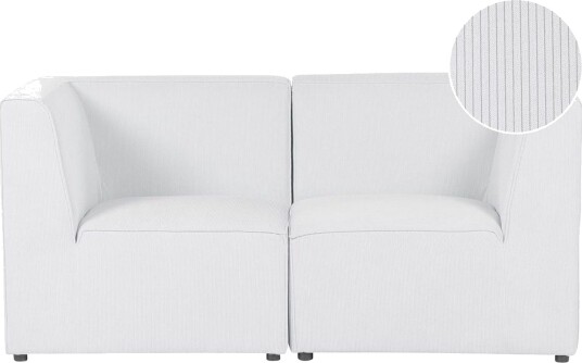 2 sitssoffa Beliani Lemvig Beige White 2 sitssoffa Beliani Lemvig Beige White