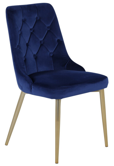 Venture Design Velvet deluxe lenestol Blå Fløyel/matt messing Blå
