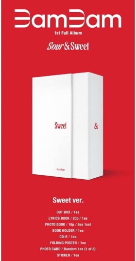 Bambam  Sour & Sweet  Sweet Version  Incl. 20pg Lyrics Book, 16pg Photo Book, Poster, Photocard + Sticker  CD
