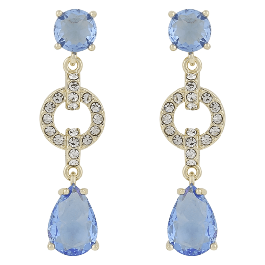 Snö Of Sweden Callie Crystal Ear Gold Light Blue Onesize
