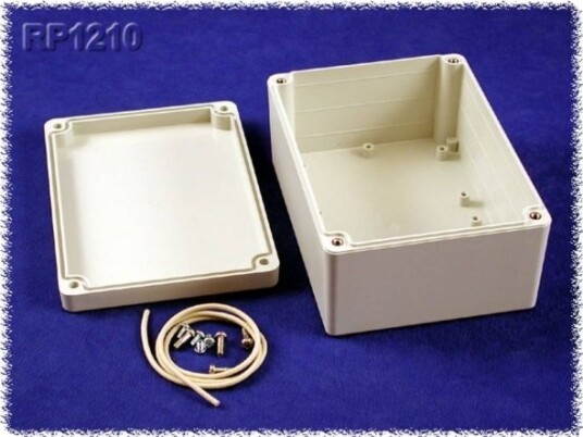 Hammond Electronics Rp1210 Universalskap 145 X 105 X 60 Polykarbonat Grå 1 Stk