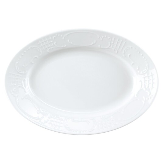 Pulsiva Serveringsfat Sinfonie 28x20x3.5 cm  Hvit Oval 6 Stykk / Forpakning