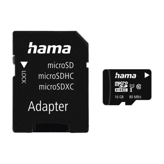 HAMA MICROSDHC 16 GB C10 UHS-I 80 MB/S