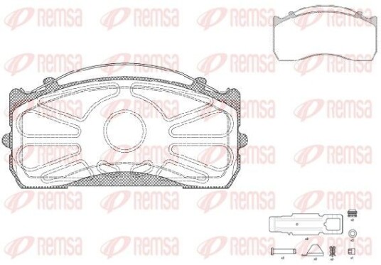 Bremseklosser REMSA JCA 815.80