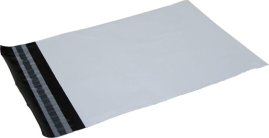 Fraktposer 450X550 Mm Hvite Pe I 100 % Resirkulert Plast   100 Stk.