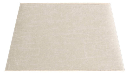 Rectangular lampeskjerm leather cream