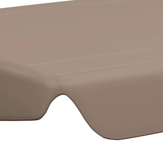 vidaXL Erstatningsbaldakin hagehuske gråbrun 188/168x110/145 270 g/m²