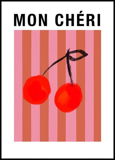 Stripedcherries Ratioiso Poster Plakat / 70x100cm