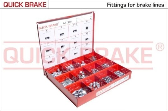 Sortiment armaturer QUICK BRAKE 0001 Sortiment armaturer QUICK BRAKE 0001