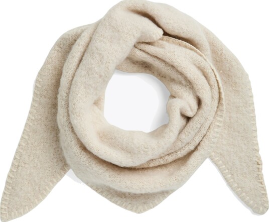 Pieces Pyron Mini Scarf Grå ONE SIZE