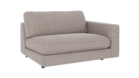 Rowico Home Duncan 1,5 seters ende H Grå Bobby 7 129 x 103 x 78 cm Grå