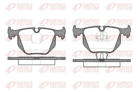 Bremseklosser REMSA 0381.00 Bremseklosser REMSA 0381.00