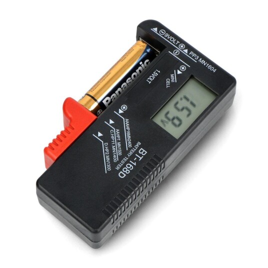 Digital Batteritester AA AAA C D 9V
