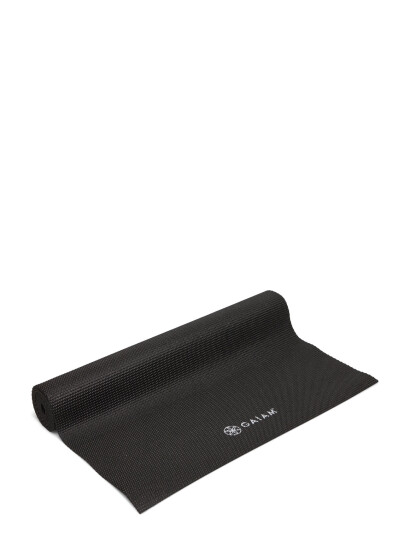 Gaiam Black Yoga Mat 4Mm Solid - Black - ONE SIZE Gaiam Black Yoga Mat 4Mm Solid - Black - ONE SIZE