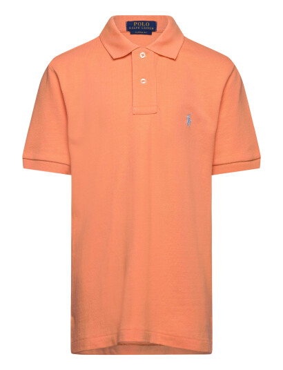 Ralph Lauren Kids The Iconic Mesh Polo Shirt   Coral   163 174