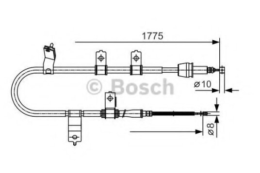 Tautrekk, håndbremse BOSCH 1 987 482 077