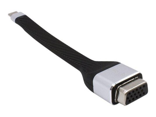 I-TEC USB-C Flat VGA Adapter - ekstern videoadapter - svart