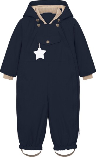 Mini A Ture Vinterdress MatWist Fleece Outer Space Mini A Ture 4 år (104) Vinterdress Beige Blå Marineblå