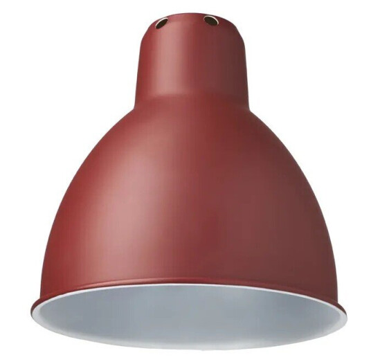 DCW - Skjerm Classic Round Ø140 Red/White Lampe Gras