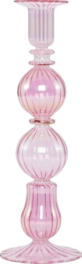 Moonlight Copenhagen - Illume lysestake 25 cm rose/rosa
