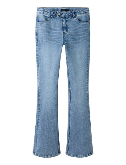 LMTD Nlfrars Dnm Lw S Flared Pant Blue 158 LMTD Nlfrars Dnm Lw S Flared Pant Blue 158