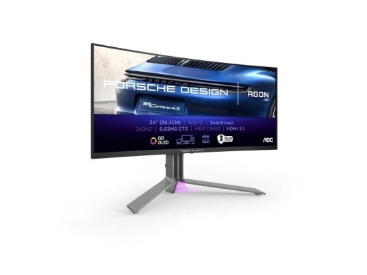 Aoc Porsche Pd34 86,4 Cm (34") 3440 X 1440 Piksler Wide Quad Hd Qd-Oled 0,03 Ms Sort Aoc Porsche Pd34 86,4 Cm (34") 3440 X 1440 Piksler Wide Quad Hd Qd-Oled 0,03 Ms Sort