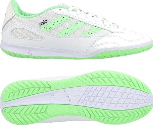 adidas Super Sala III IC Fottøy Hvit/Lime/Svart Barn Innendørs (IC) størrelse 33½