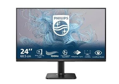 Philips 24E2N1100LB 24" Full HD VA Skjerm 100Hz Sort
