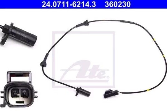 Sensor, ABS ATE 24.0711-6214.3