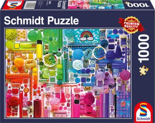 Schmidt Puzzles Puslespill 1000 Brikker Regnbuens Farger