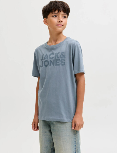 Jack & Jones Jjecorp Logo Tee Ss O Neck Noos Jnr Blue 140 Jack & Jones Jjecorp Logo Tee Ss O Neck Noos Jnr Blue 140