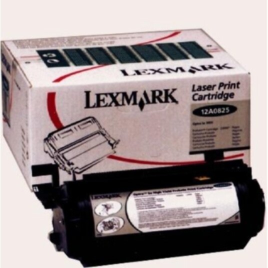 Lexmark 12A0825 Tonerkassett sort 23.000 sider return Lexmark 12A0825 Tonerkassett sort 23.000 sider return