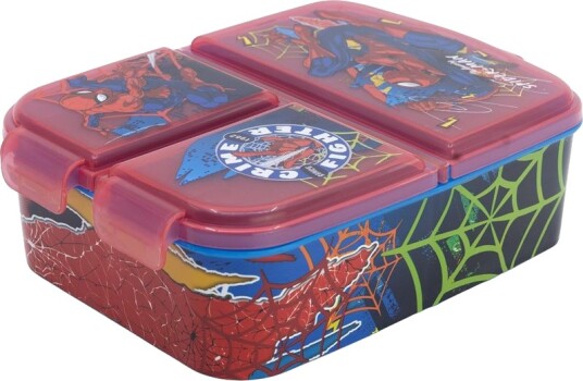 Euromic Spiderman Multi-Compartment Lunch Box New