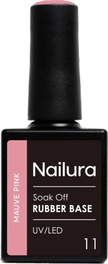 Nailura Rubber Base 10 ml 11 Mauve Pink Nailura Rubber Base 10 ml 11 Mauve Pink